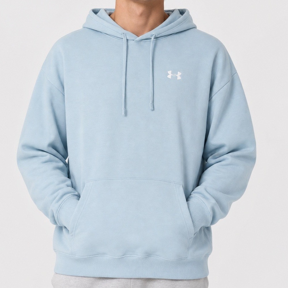 Under Armour Sky Blue Long Sleeve Hoodie‎ Sweatshirt Size 1X